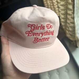 Urban Outfitters “Girls Do Everything Better” Pink Hat